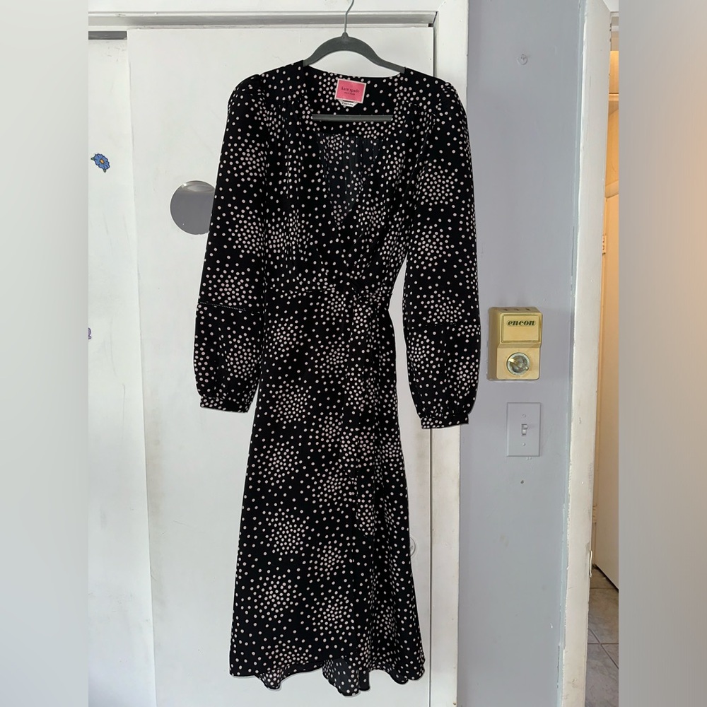 Kate Spade festive confetti wrap dress size 6